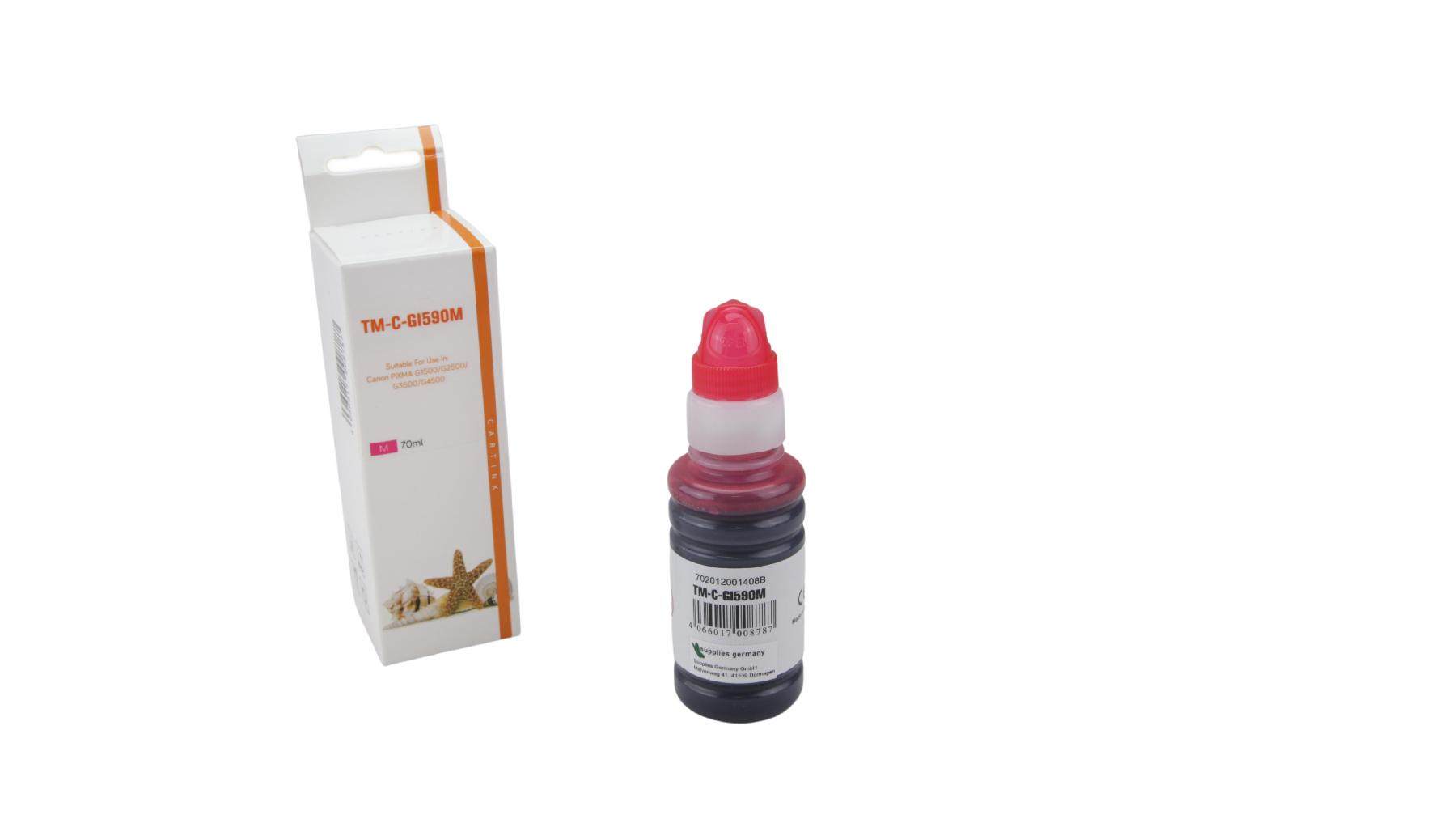 GI590M Eco Tank Nachfüllflasche Magenta für Canon / GI590M / 70ml GI590M Eco Tank Nachfüllflasche Magenta für Canon / GI590M / 70ml