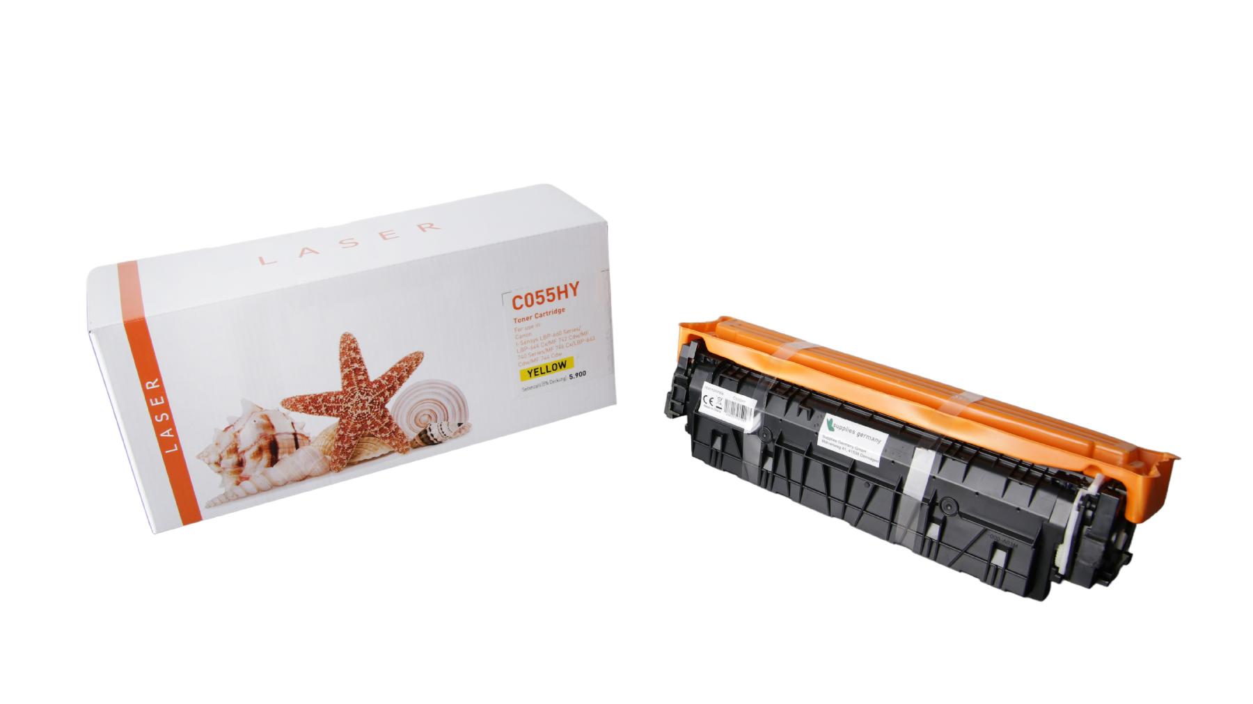 055HY alternativ Toner gelb für Canon / 3017C002 / 5.900 Seiten 055HY alternativ Toner gelb für Canon / 3017C002 / 5.900 Seiten