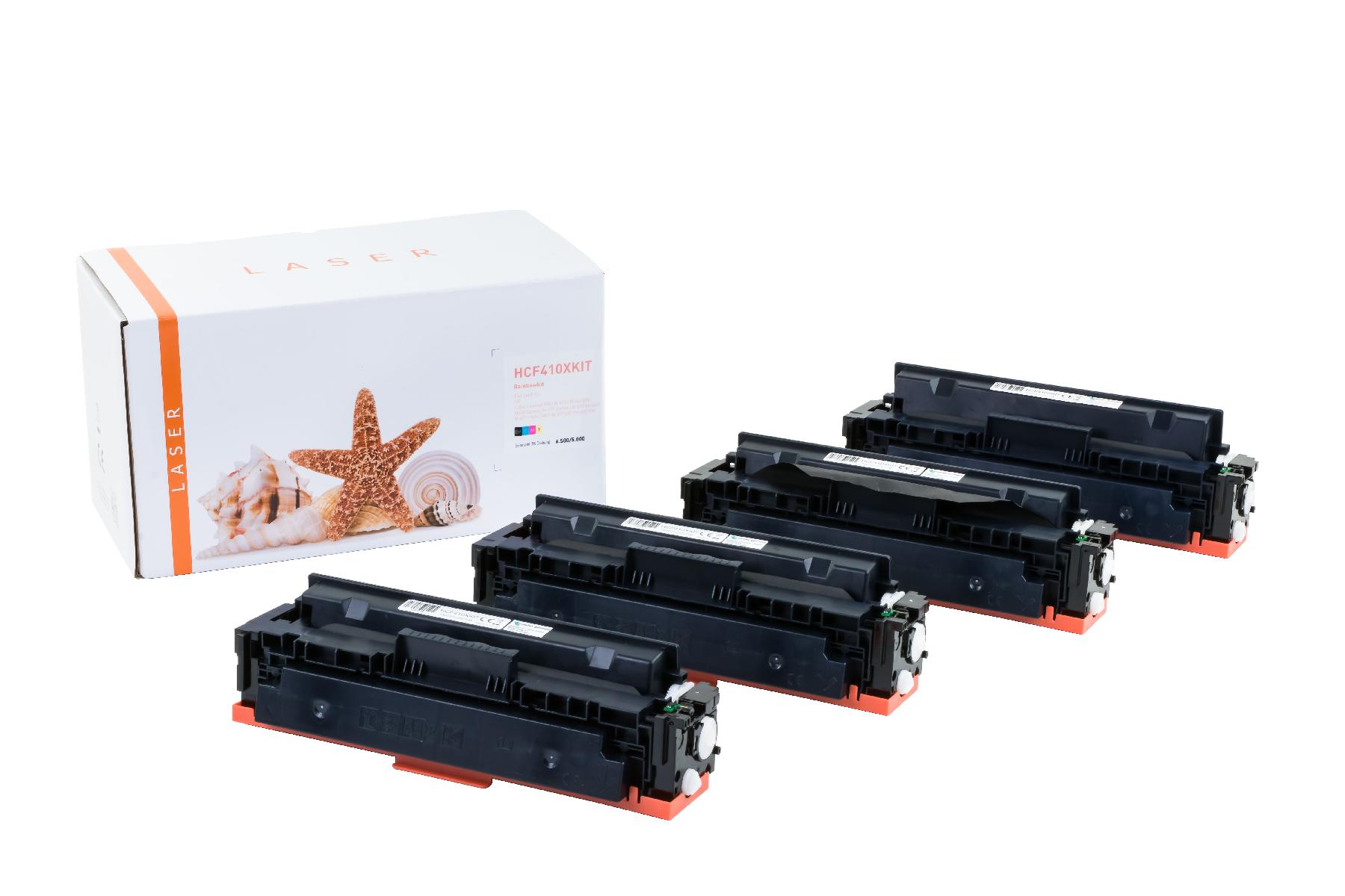 CF410XKIT alternativ Toner Rainbowkit für H / CF410X / BK6.500 / CMY5.000 Seiten CF410XKIT alternativ Toner Rainbowkit für H / CF410X / BK6.500 / CMY5.000 Seiten