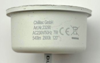 LED-Modul "Piatto W7" warmweiß, 120°, 2900K, 230V, 7W, 540lm, 50x24mm