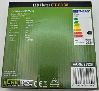 LED-Fluter "CTF-OB 30", IP65, 28W, 3075lm, 4000K neutralweiß