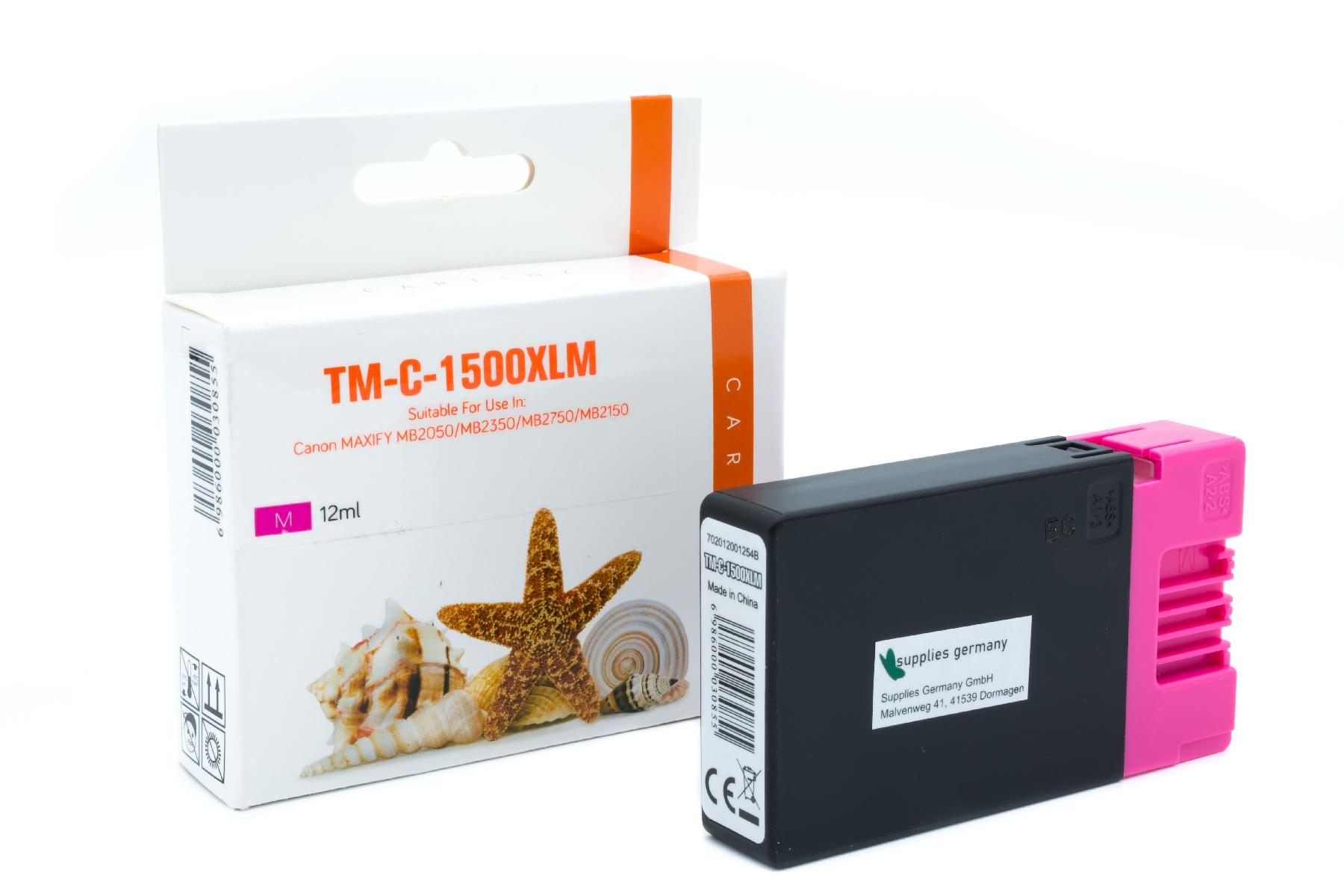 PGI1500MXL alternativ Seestern Tinte Magenta / 9194B001 / 12ml PGI1500MXL alternativ Seestern Tinte Magenta / 9194B001 / 12ml