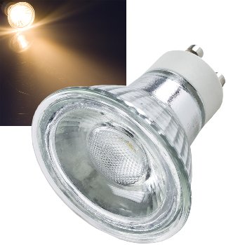 LED Strahler GU10 "promo" warmweiß, 38°, 230V, 4,8W, 484lm, 2989k