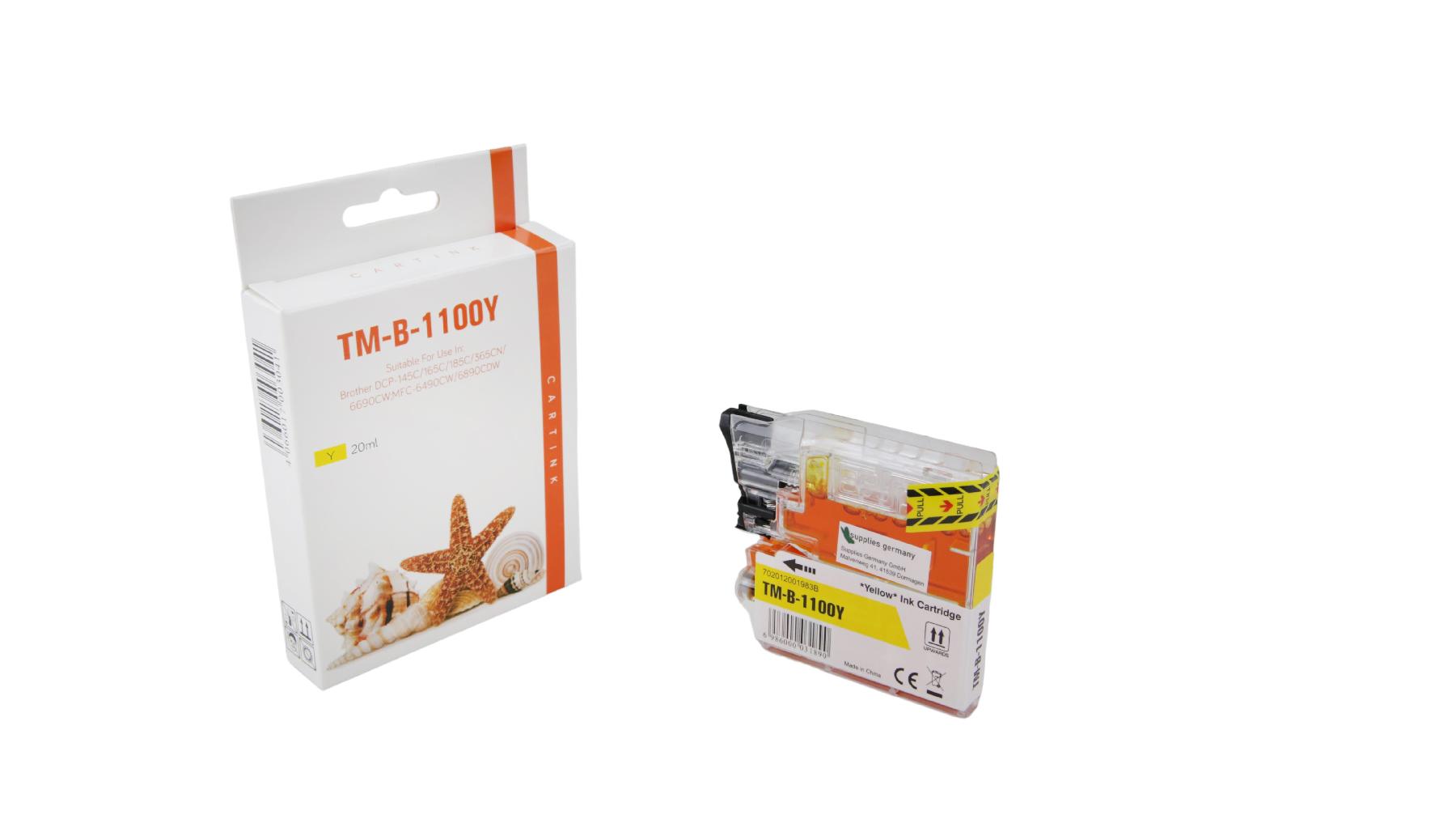 LC980/1100Y alternativ Seestern Tinte gelb / LC1100Y / 20ml LC980/1100Y alternativ Seestern Tinte gelb / LC1100Y / 20ml
