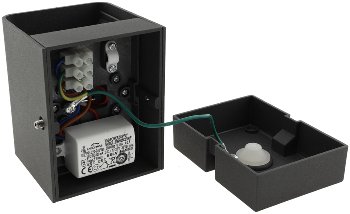 LED Wandleuchte "Fachada", IP54, 2x3,5W, 3000K, warmweiß