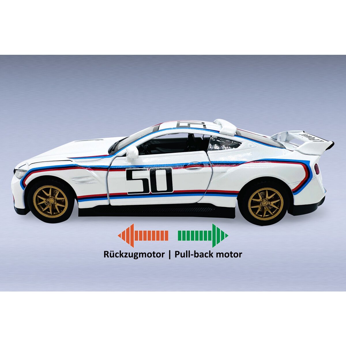 BMW 3.0 CSL Diecast 1:42 weiß
