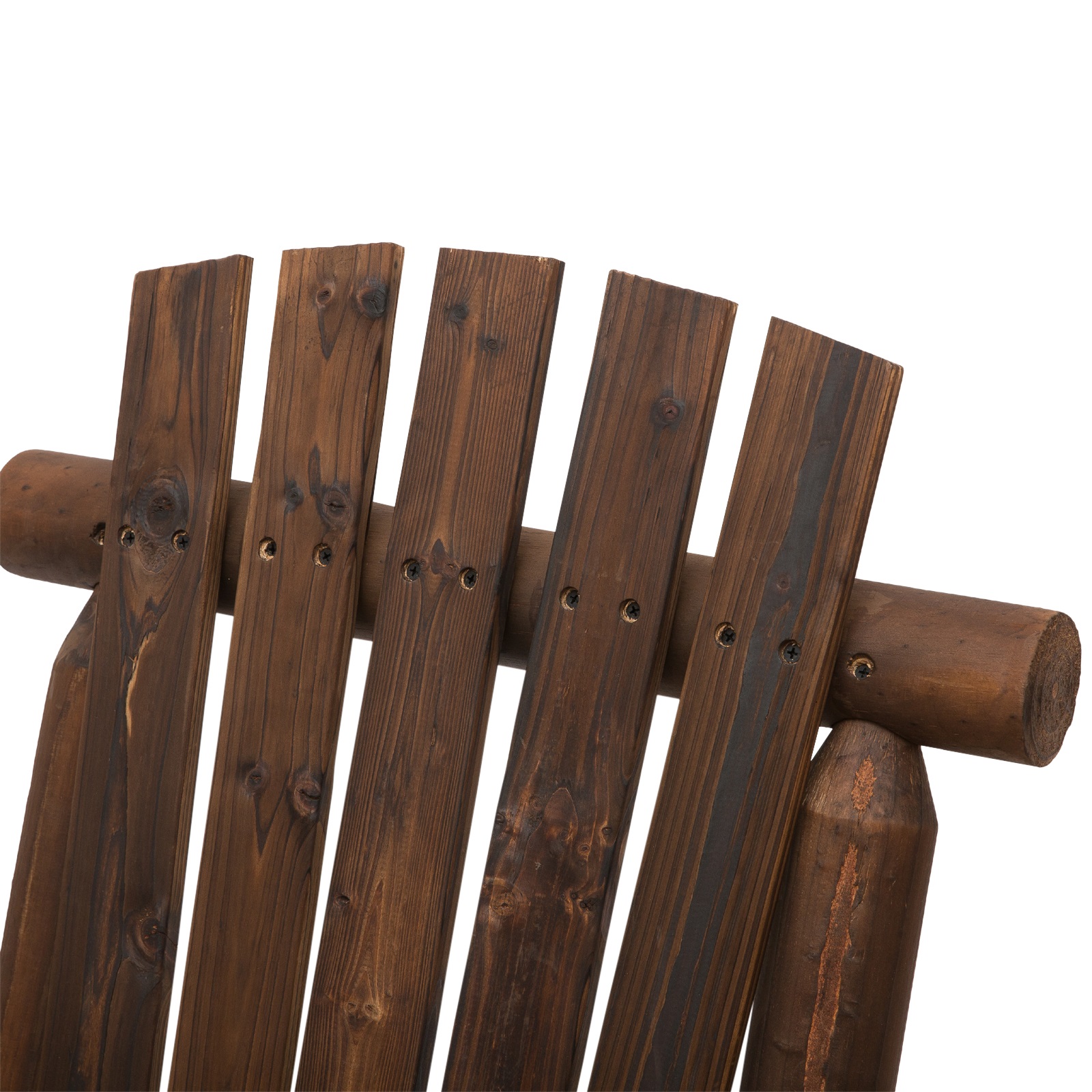 Gartenbank mit Tisch, Gartenmöbel, Sitzbank, 2 Stühle, Massivholz, Braun, 157 x 88 x 103 cm