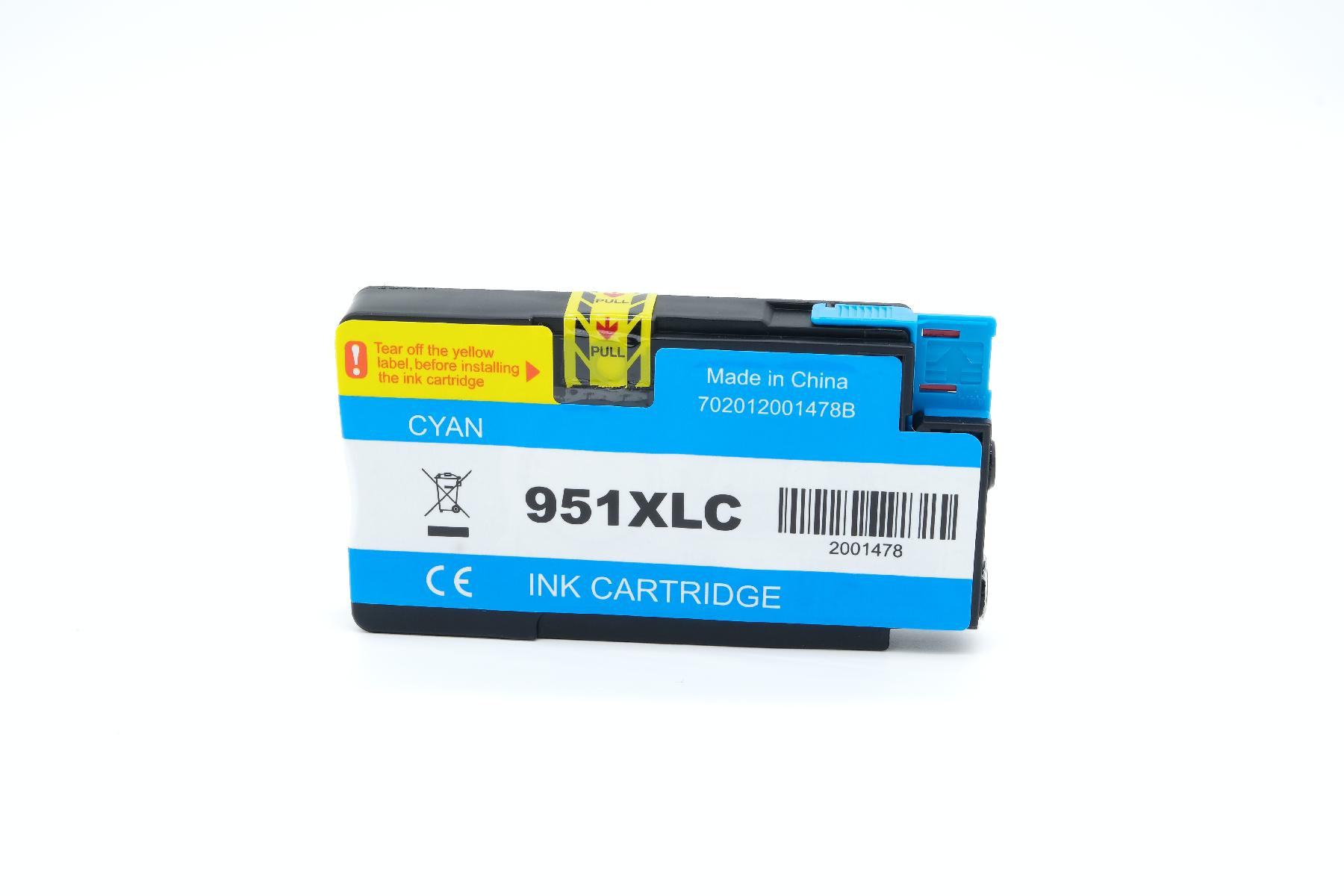 951XLC alternativ Tinte Cyan für HP / CN046AE / 26ml 951XLC alternativ Tinte Cyan für HP / CN046AE / 26ml