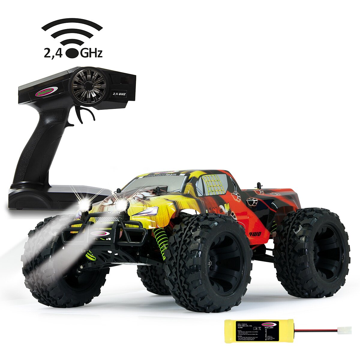Tiger Monstertruck 4WD 1:10 NiMh 2,4GHz mit LED