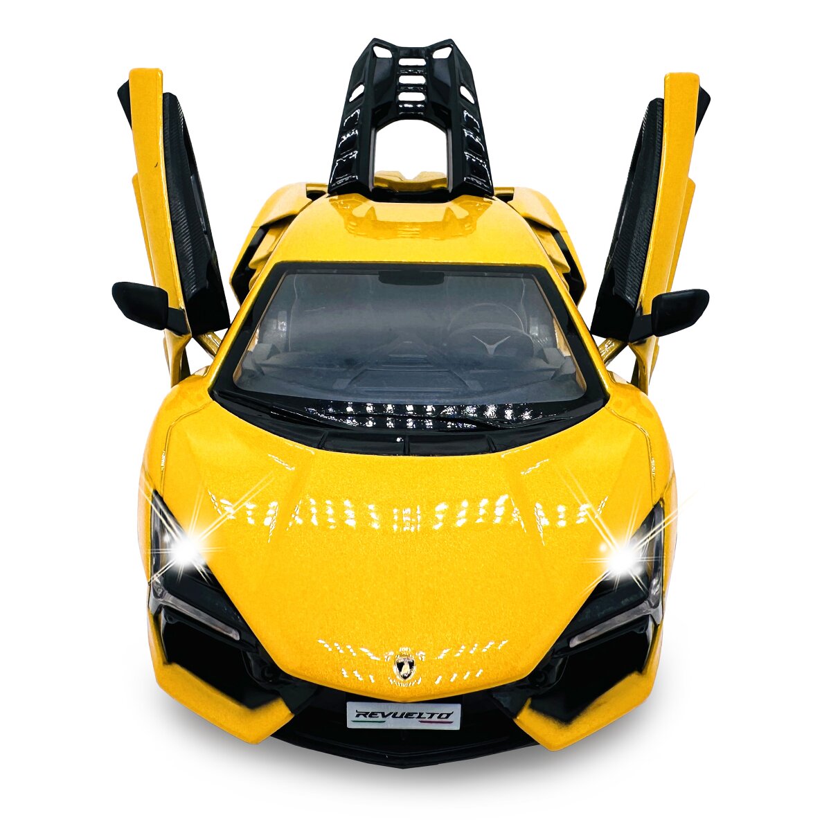 Lamborghini Revuelto Diecast 1:24 gelb inkl. Knopfzellen