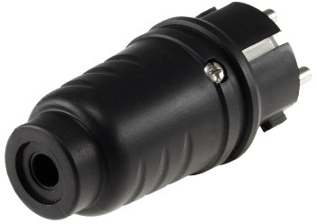 Schutzkontakt-Gummistecker für Außen, 250V/16A, IP44