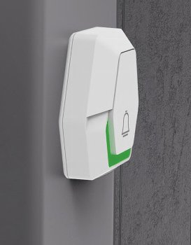 Funk-Klingeltaster "Pilota Porta", Batteriebetrieb, IP55 Funk-Klingeltaster "Pilota Porta", Batteriebetrieb, IP55