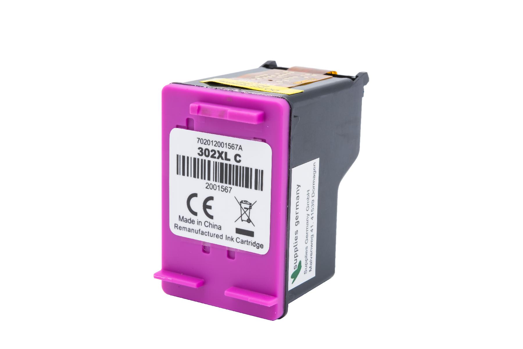 302CXL alternativ Tinte Color für HP / F6U67AE / 18ml (EU)