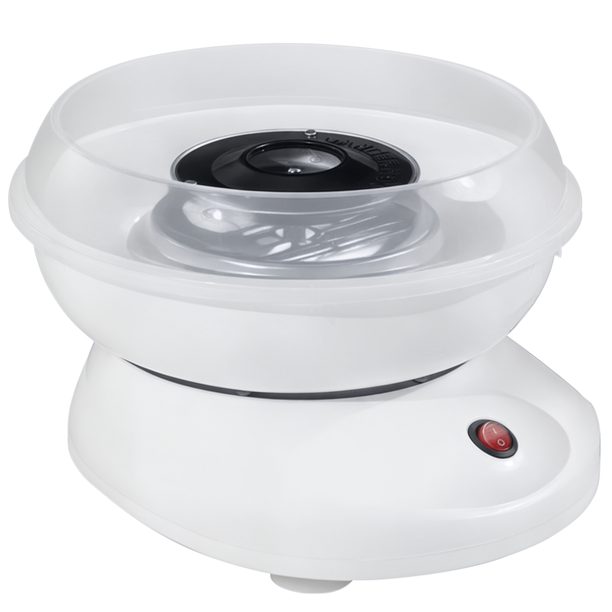 Zuckerwattemaschine, einfach zu bedienendes Zuckerwattegerät, für Erwachsene und Kinder, Edelstahl, PP, Weiß