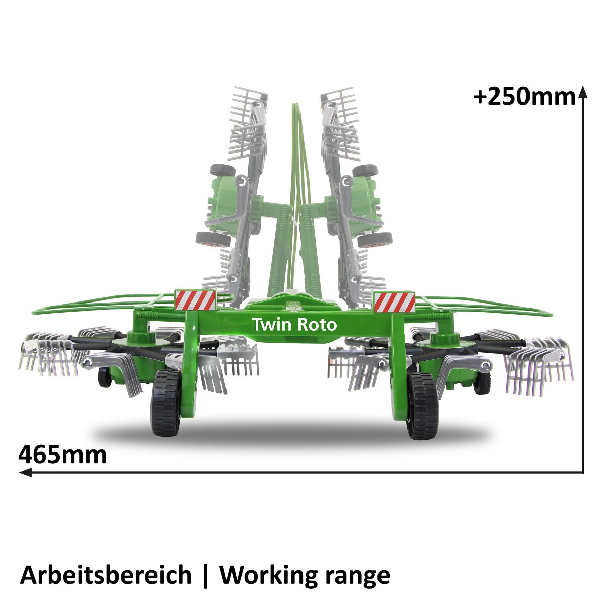 Schwader Twin Roto für RC-Traktor 1:16