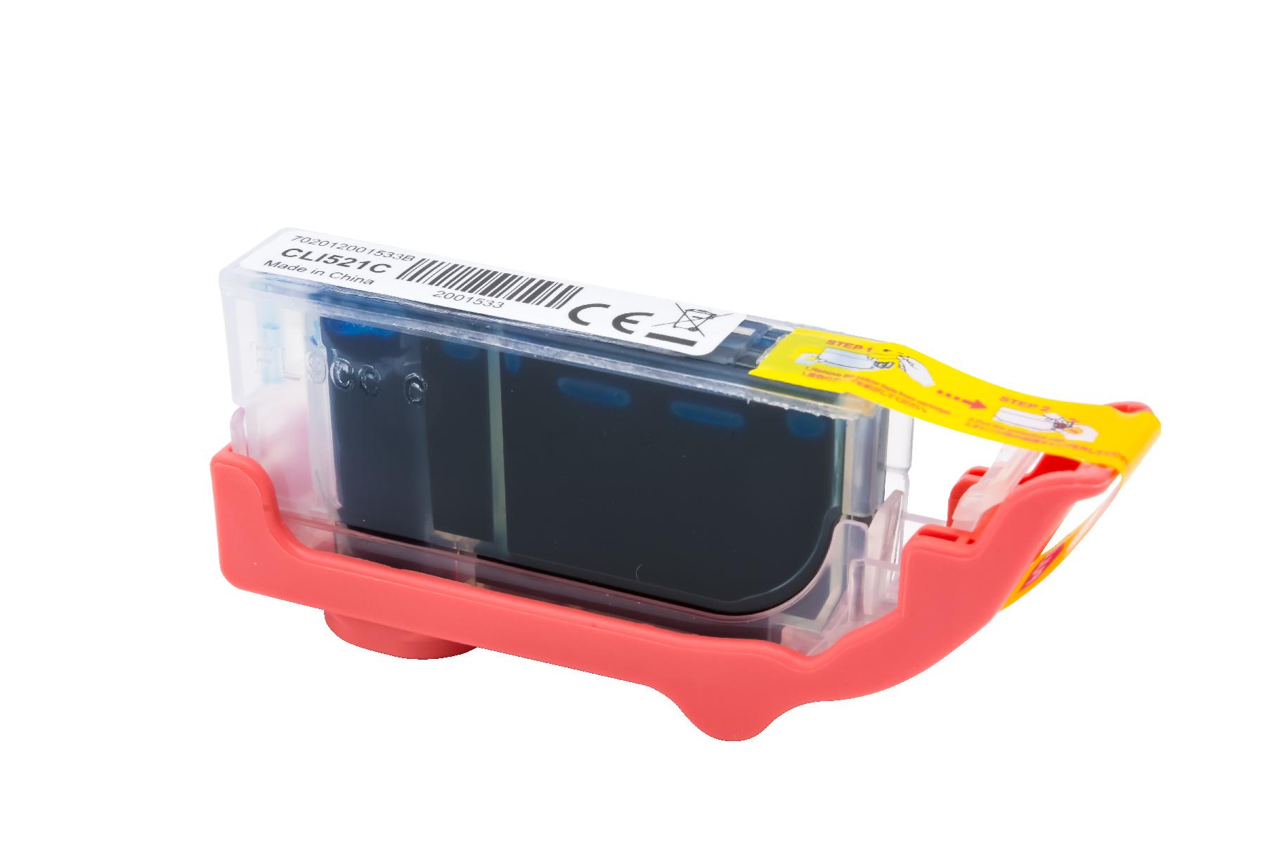 CLI521C alternativ Tinte Cyan für Canon / 2934B001 / 10ml / mit Chip CLI521C alternativ Tinte Cyan für Canon / 2934B001 / 10ml / mit Chip
