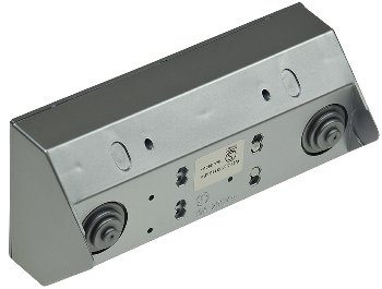 2-fach Steckdosenblock + 2x USB, silber, 250V~/ 16A, Aufbaumontage, USB 3,1A