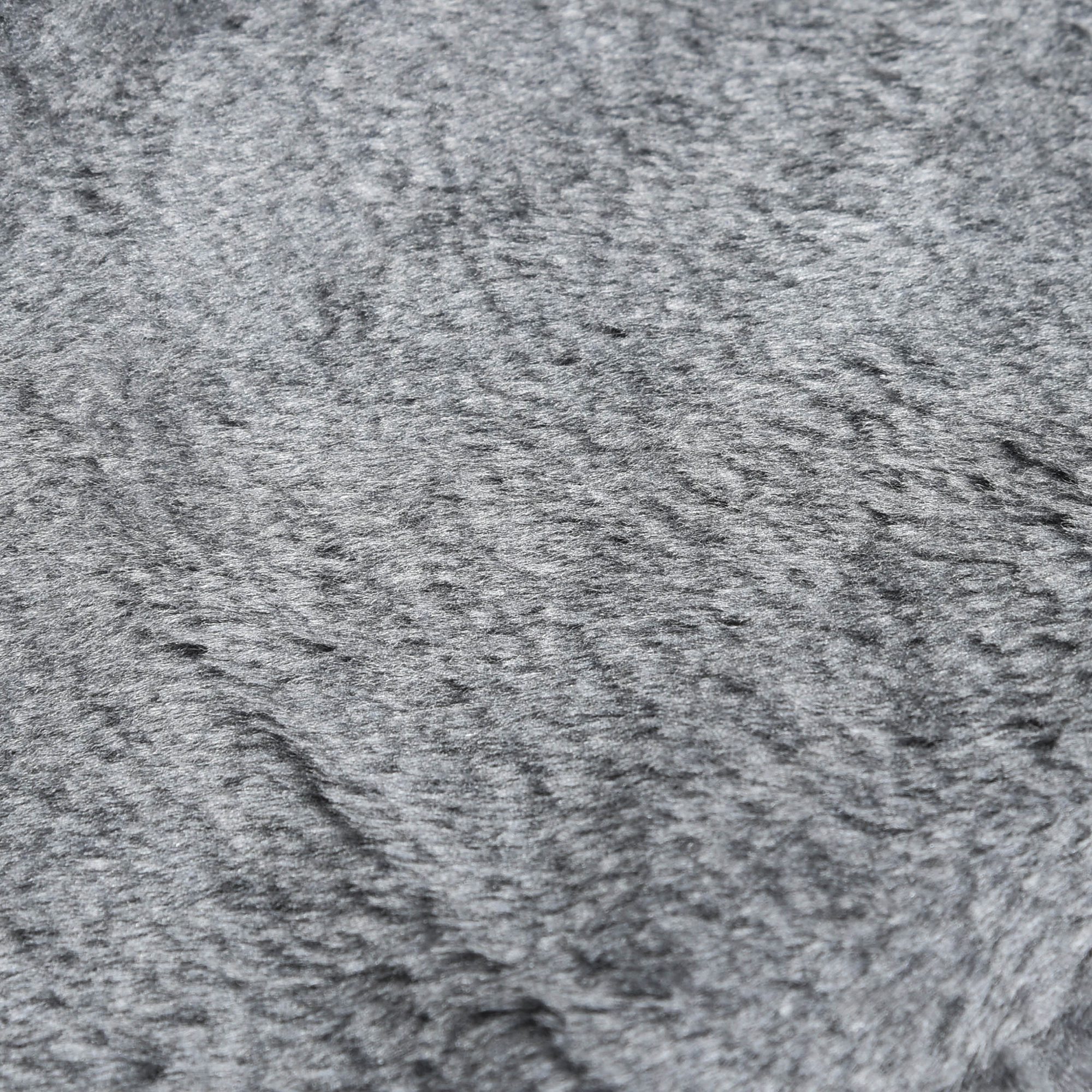 Hundetreppe 4-stufig, 35 cm Katzentreppe für Bett und Sofa, Haustiertreppe für Hunde und Katzen bis 5 kg, Plüschoptik, Hellgrau