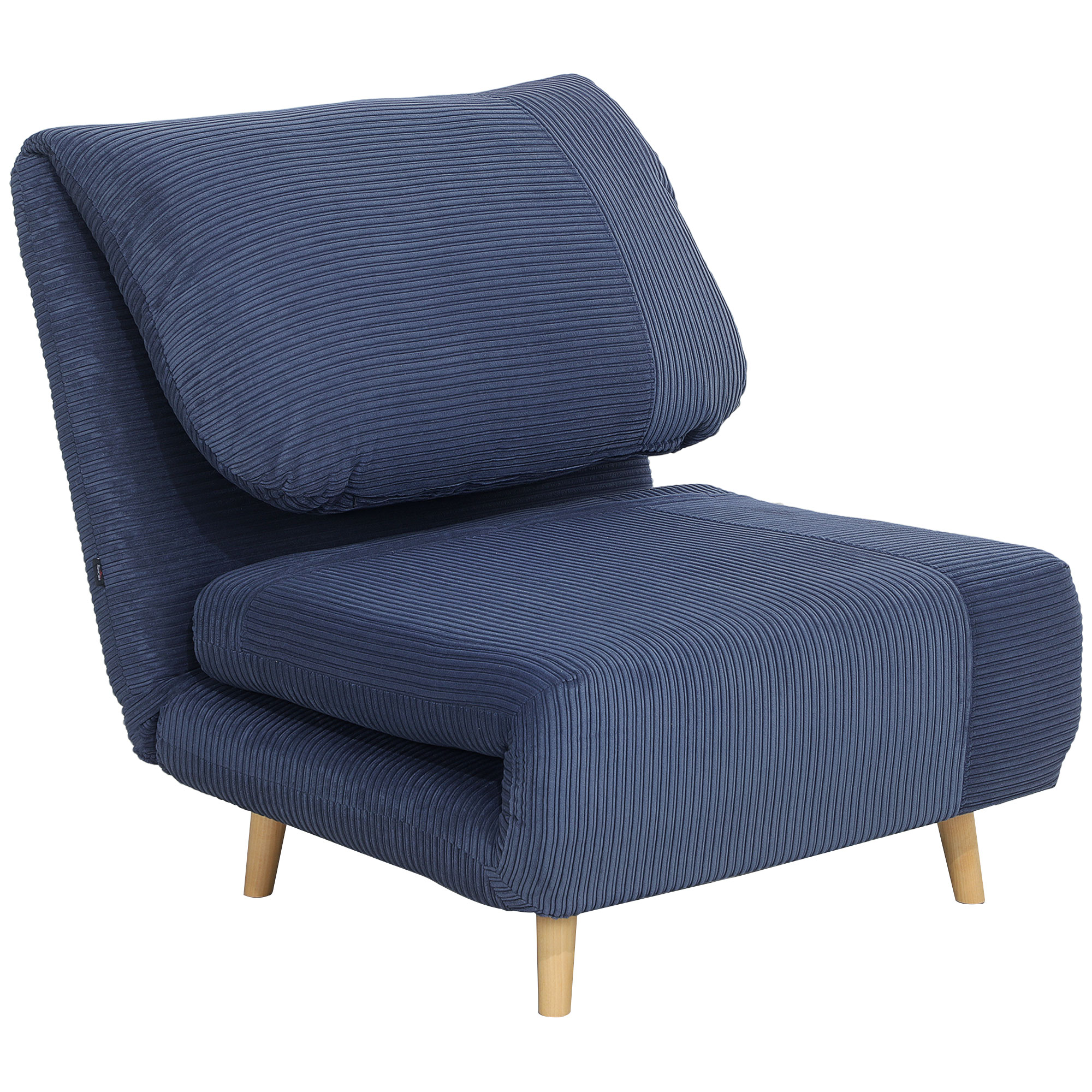 2-in-1 Schlafsessel Gästebett, verstellbare Kopfstütze Cord-Optik 82 cm x 8 cm x 83 cm Blau 2-in-1 Schlafsessel Gästebett, verstellbare Kopfstütze Cord-Optik 82 cm x 8 cm x 83 cm Blau