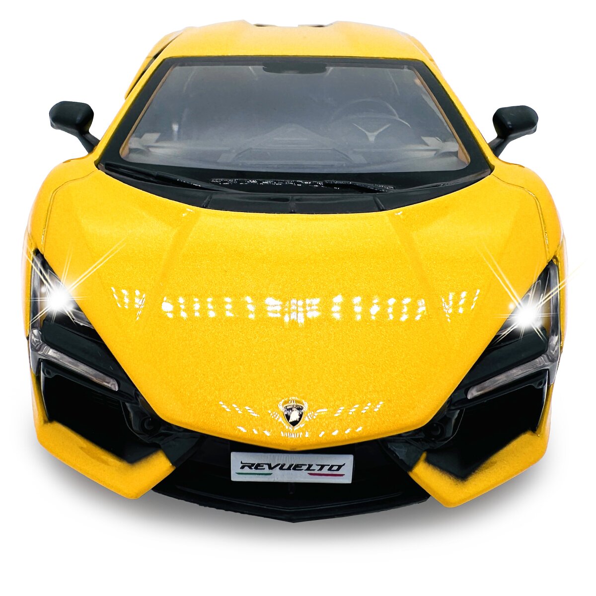 Lamborghini Revuelto Diecast 1:24 gelb inkl. Knopfzellen