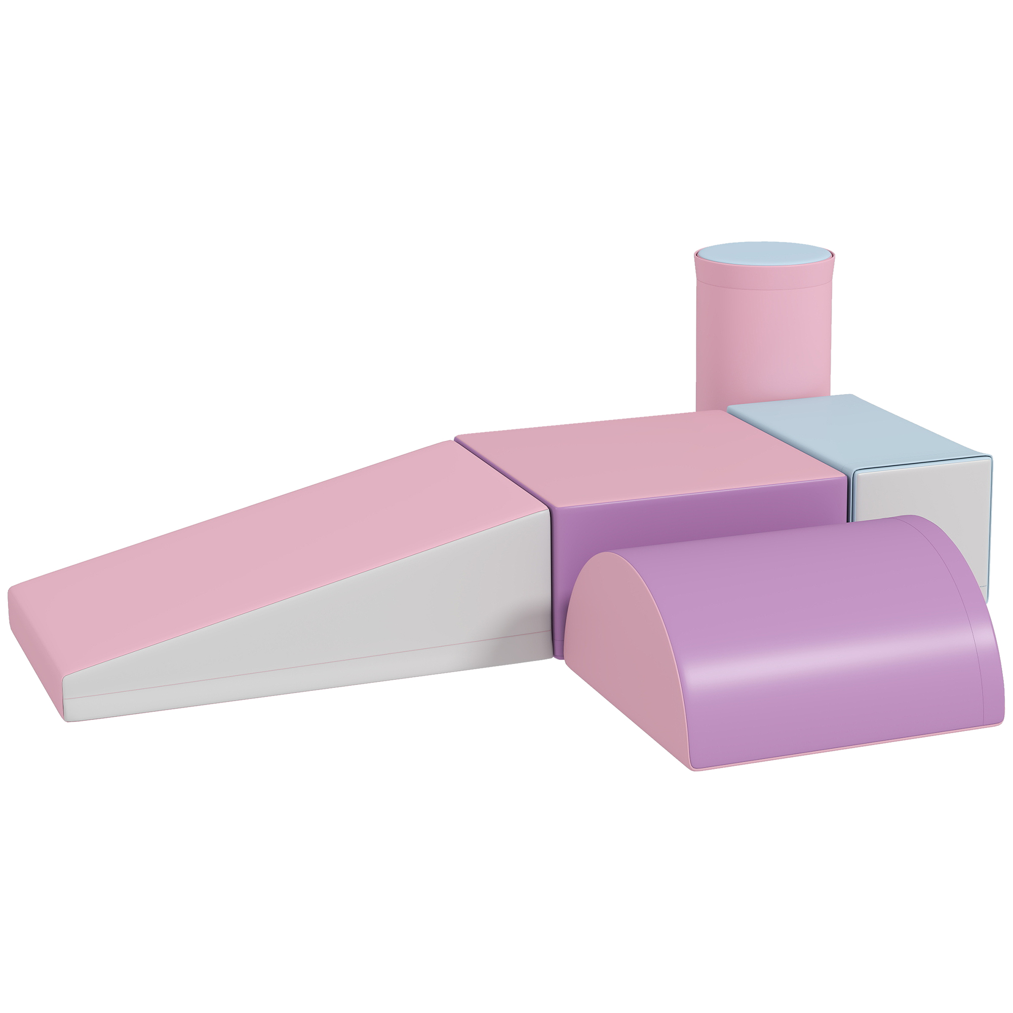 Softbausteine, 5er-Set Schaumstoff-Bausteine für Kinder im Alter von 1-3 Jahren, Kunstleder, Mehrfarbig Softbausteine, 5er-Set Schaumstoff-Bausteine für Kinder im Alter von 1-3 Jahren, Kunstleder, Mehrfarbig