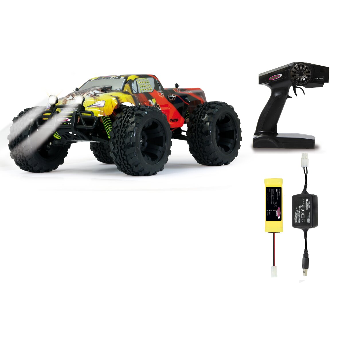 Tiger Monstertruck 4WD 1:10 NiMh 2,4GHz mit LED