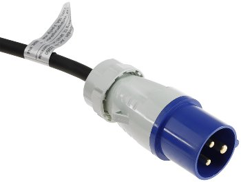 CEE Verlängerungskabel 25m H07RNF 3G2,5, für Camping, Wohnwagen, Winkelkupplung