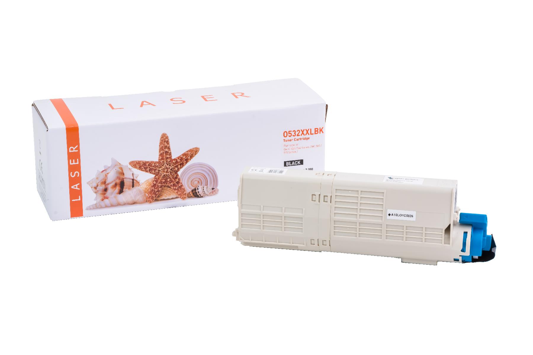 C532XXLschwarz alternativ Toner schwarz für Oki / 46490608 / 7.000 Seiten C532XXLschwarz alternativ Toner schwarz für Oki / 46490608 / 7.000 Seiten