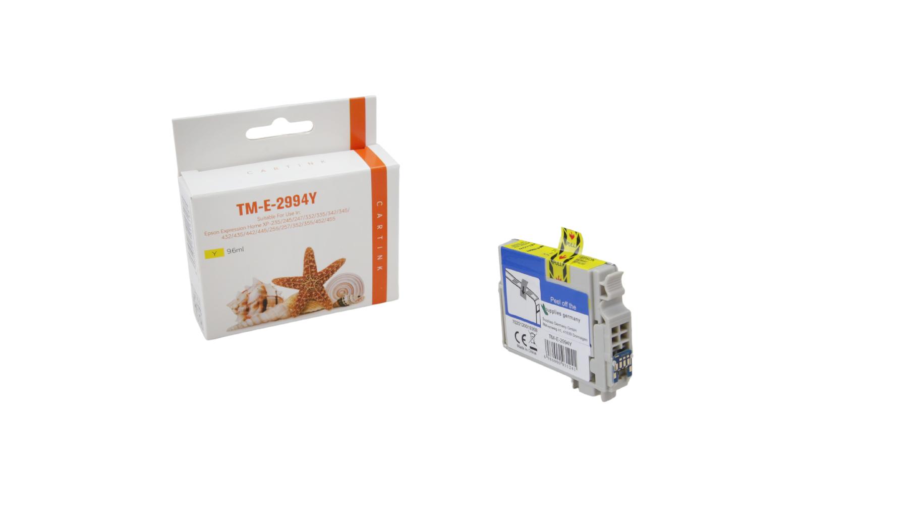 T29XLY alternativ Seestern Tinte gelb / C13T29944010 / 9,6ml T29XLY alternativ Seestern Tinte gelb / C13T29944010 / 9,6ml