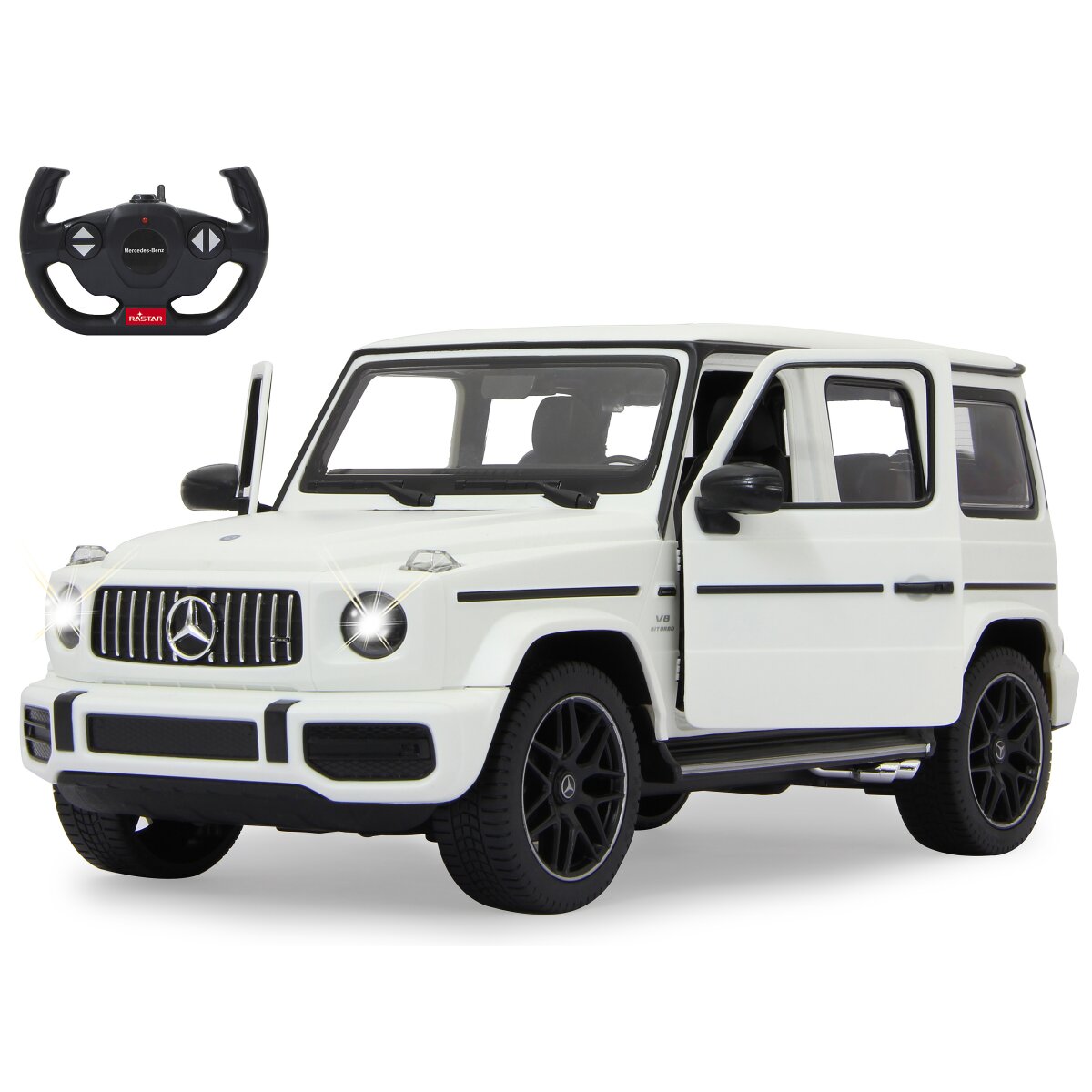 Mercedes-AMG G63 1:14 weiß 2,4GHz Tür manuell Mercedes-AMG G63 1:14 weiß 2,4GHz Tür manuell