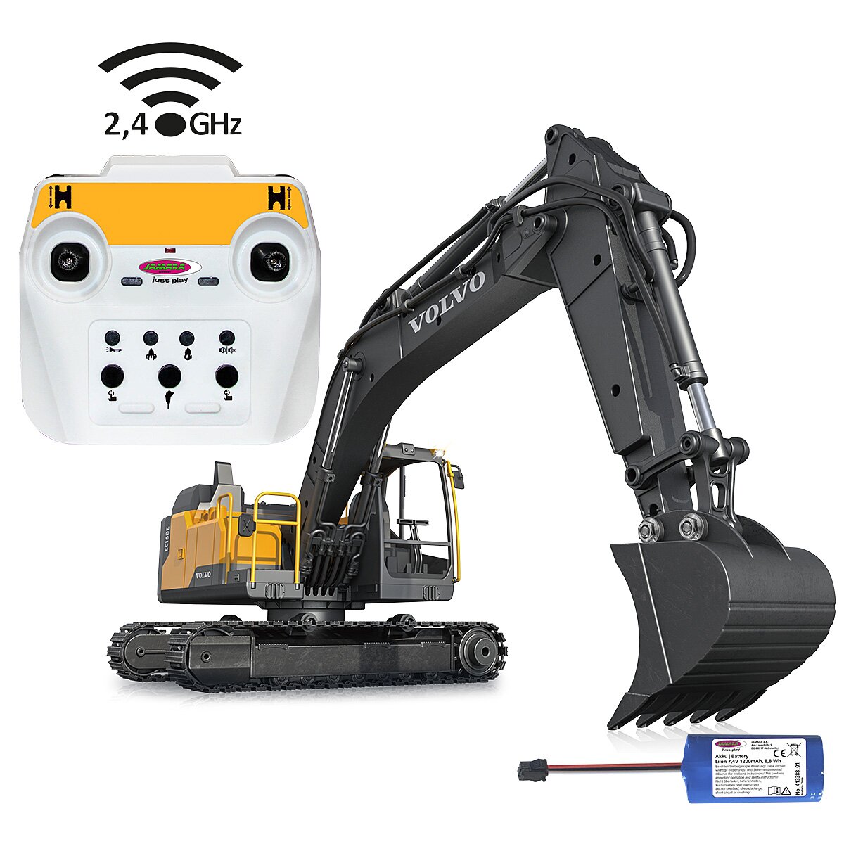 Bagger Volvo EC160E Metal 1:16 2,4GHz Destruction-Set