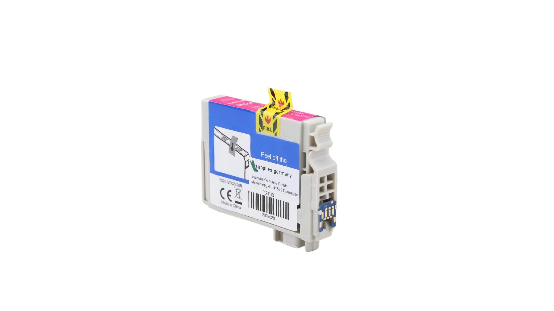 T2703 alternativ Tinte Magenta für Epson / C13T27034010 / 14ml T2703 alternativ Tinte Magenta für Epson / C13T27034010 / 14ml