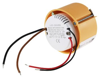 LED-Trafo "CT-12E-V2R", 0,5-12W rund, Ein 220-240V, Aus 12V= Konstantspannung