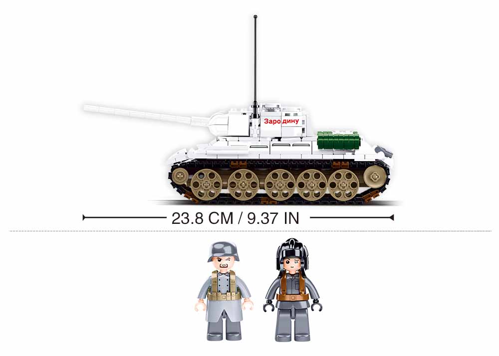 Sluban M38-B0978 - Army Battle of Budapest - Medium Panzer (weiß)