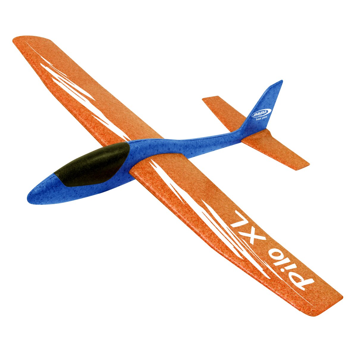 Pilo XL Schaumwurfgleiter EPP Tragfläche orange Rumpf blau Pilo XL Schaumwurfgleiter EPP Tragfläche orange Rumpf blau