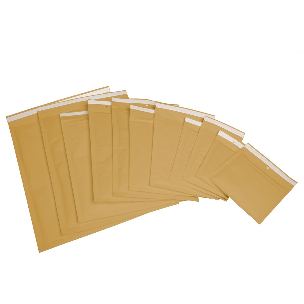 Luftpolstertasche, Gr. CD, 180x165mm, braun, VPE100