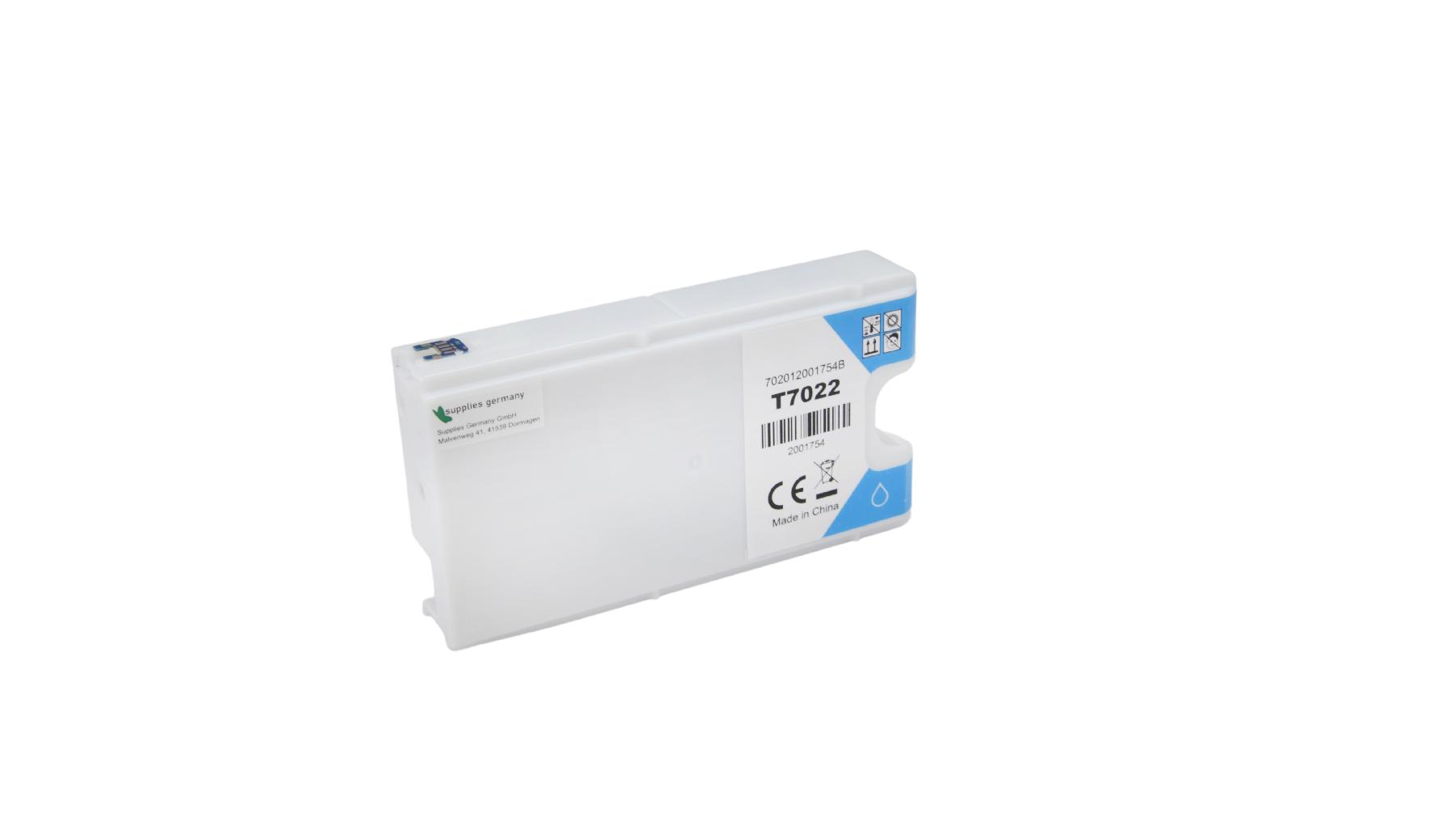 T7022 alternativ Tinte Cyan für Epson / C13T70224010 / 25ml T7022 alternativ Tinte Cyan für Epson / C13T70224010 / 25ml