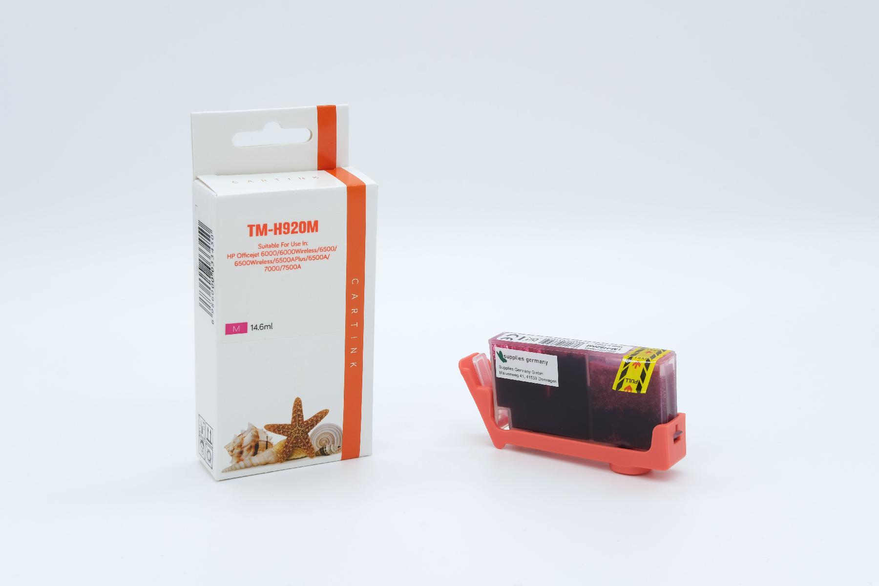 920MXL Refill Tinte Magenta für HP / CD973AE / 14,6ml 920MXL Refill Tinte Magenta für HP / CD973AE / 14,6ml