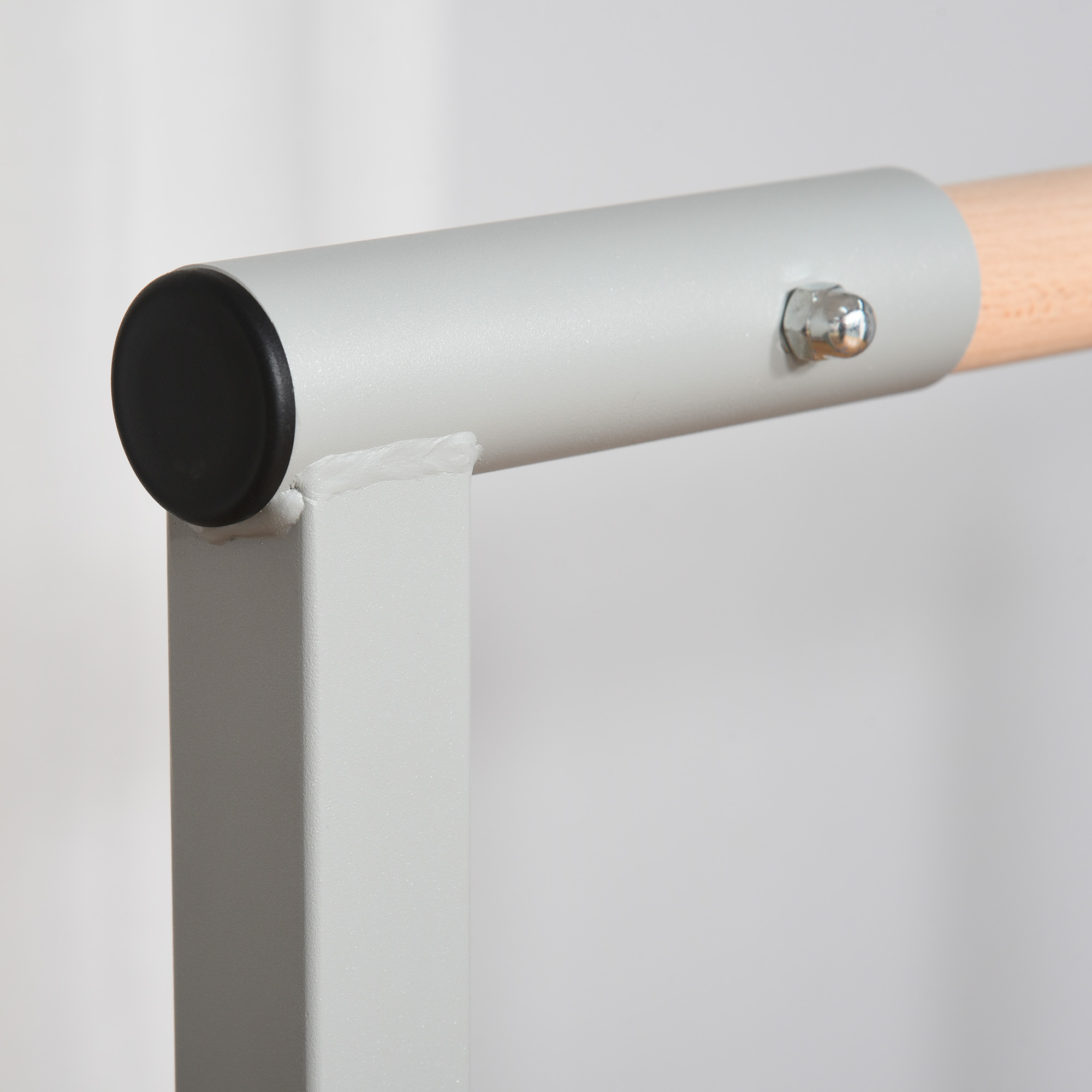 Gymnastik-Turnreck, 13-stufig höhenverstellbar Reckstange, Reck Turnstange aus Holz & stabile Stahlkonstruktion bis 75 kg belastbar, für 3+ Kinder, Indoor, Outdoor, Blau