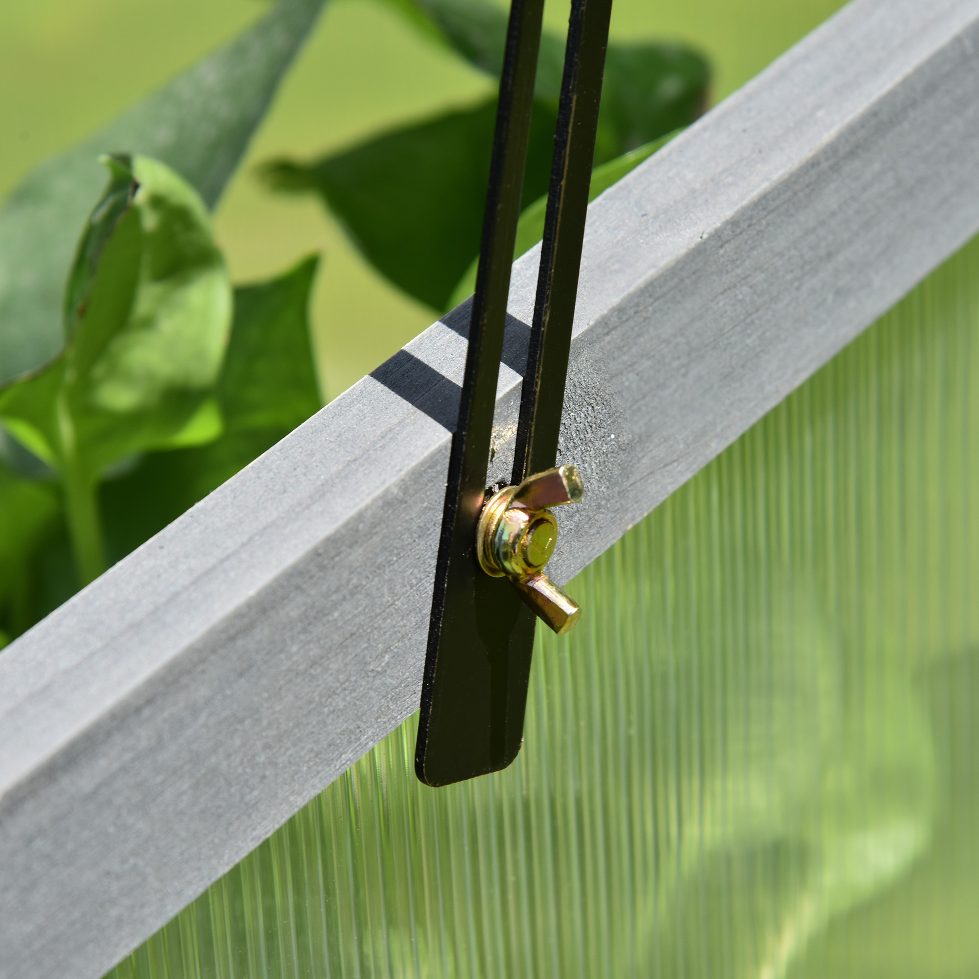 Mini-Gewächshaus, Kleines Gewächshaus für den Garten, mit PC-Platten, Gute Lichtdurchlässigkeit, 100L x 65B x 40H cm